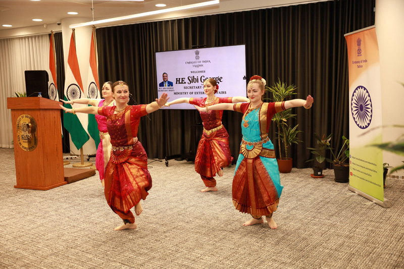 Secretary West Amb Sibi George interacted with Indian community in Estonia